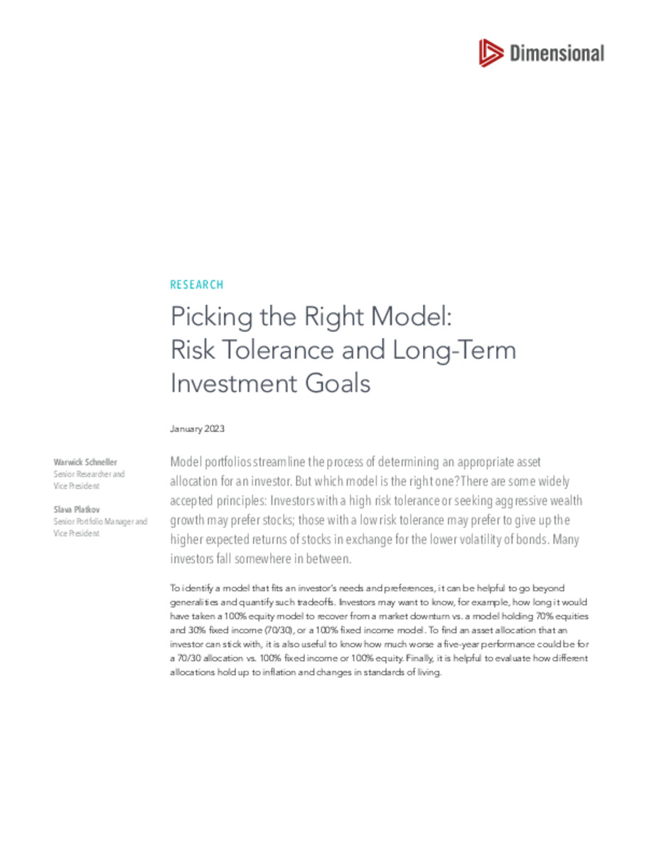 Picking the Right Model: Risk Tolerance and Long‑Term Investment Goals (AU, NZ)