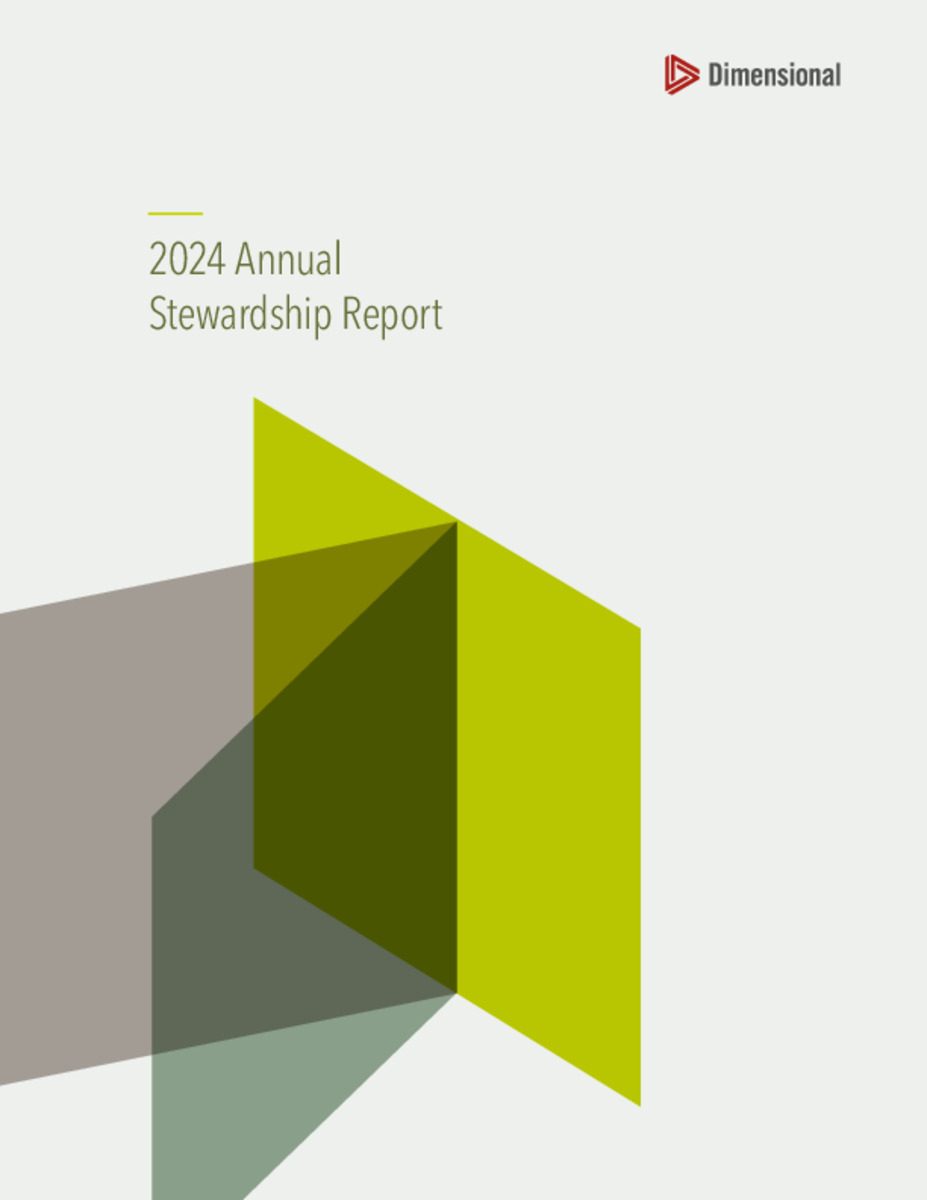 Annual Stewardship Report | Dimensional