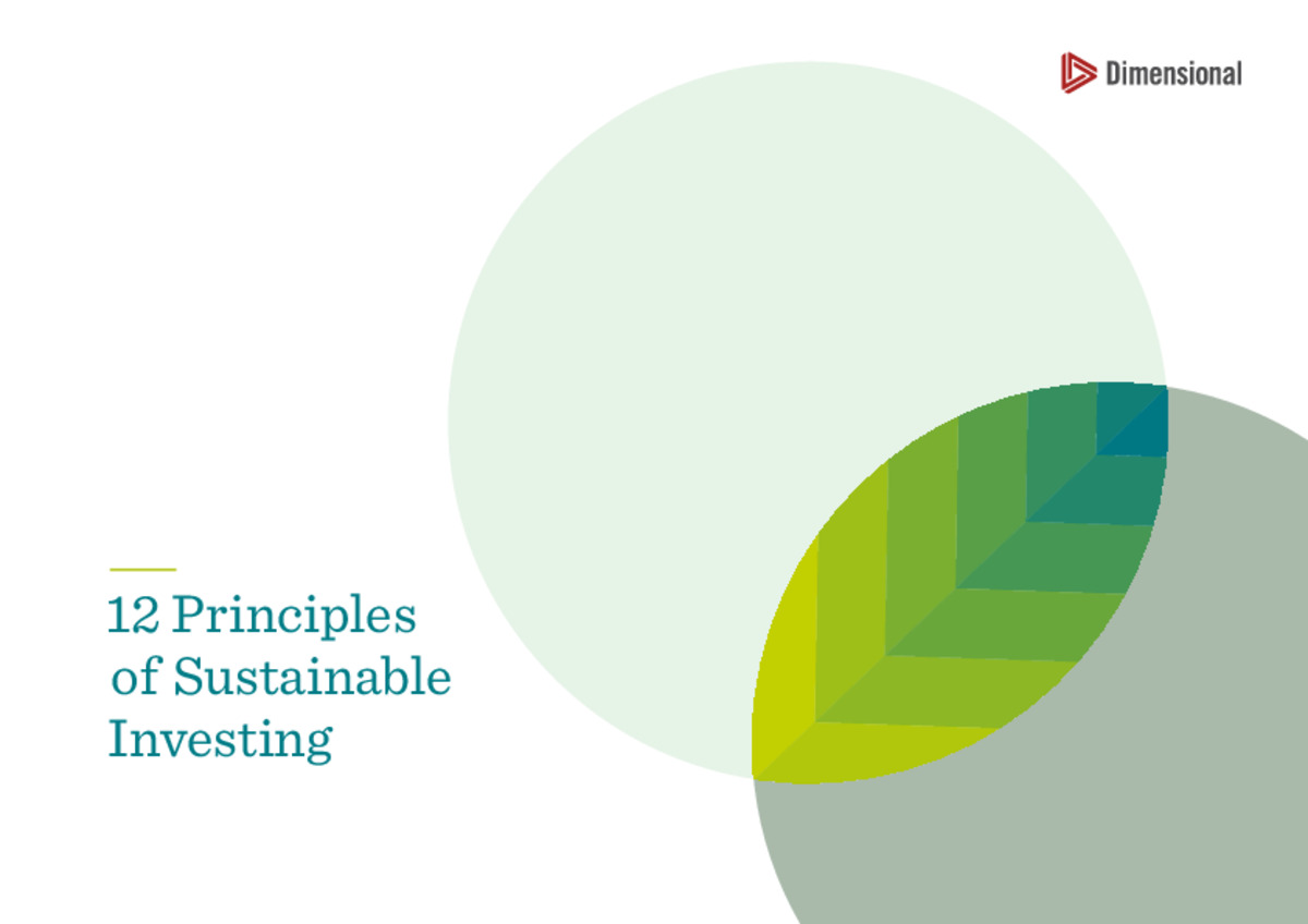 12 Principles of Sustainability Investing