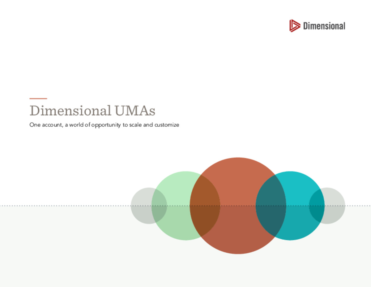 Dimensional UMAs: One account, a world of opportunity to scale and customize